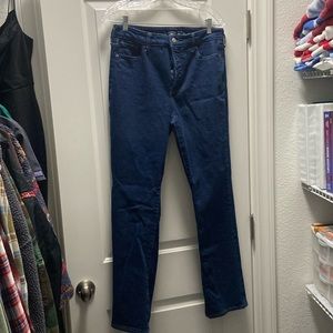 OLD NAVY KICKER BOOT CUT HIGH RISE JEANS, 6